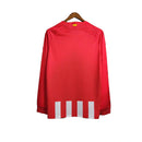 Camisa Atlético de Madrid I 23/24 manga longa - Torcedor Nike Masculina - Vermelha e branca