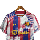 Camisa Barcelona Treino 23/24 - Torcedor Nike Masculina - Branco