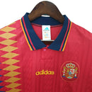 Camisa Retrô Seleção da Espanha I 1994 - Adidas Masculina - Vermelha