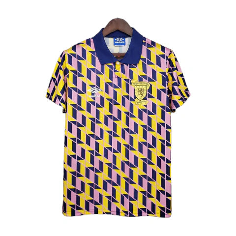 Camisa Escócia Retrô 1988/1989 Amarela - Umbro