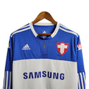 Camisa Retrô Palmeiras III 2019 manga longa - Masculina Adidas - Azul com detalhes em branco
