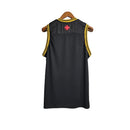 Camisa Regata Vasco da Gama 23/24 - Kappa Torcedor Masculina - Preta com detalhes em dourado