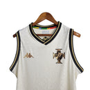 Camisa Regata Vasco da Gama 23/24 - Kappa Torcedor Masculina - Branca com detalhes em preto e dourado