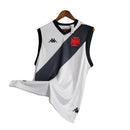 Camiseta regata Vasco da Gama I 23/24 Kappa Torcedor Masculina - Branco com detalhes na faixa em preto