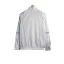 Jaqueta Corta-Vento São Paulo 23/24 Masculino Adidas - Branco com detalhes em preto e azul