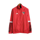 Jaqueta Corta-Vento São Paulo 23/24 Masculina Adidas - Vermelha com detalhes em branco