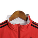 Jaqueta Corta-Vento São Paulo Dupla Face 23/24 Masculina Adidas - Branco e Vermelho