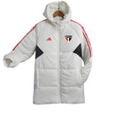 Jaqueta Corta-Vento São Paulo 23/24 Masculino Adidas - Branco com detalhes em preto e vermelho