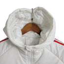 Jaqueta Corta-Vento São Paulo 23/24 Masculino Adidas - Branco com detalhes em preto e vermelho