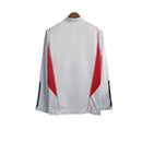 Jaqueta Corta-Vento São Paulo 23/24 Masculina Adidas - Branca com detalhes em preto e vermelho