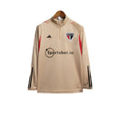 Jaqueta Corta-Vento São Paulo 23/24 Masculina Adidas - Dourada com detalhes em preto e branco