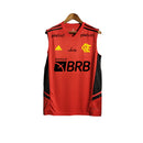 Camisa Regata Flamengo 23/24 Torcedor Masculina -Vermelha com detalhes em preto e amarelo