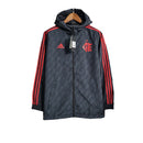 Jaqueta Corta-Vento Flamengo 23/24 Masculina Adidas -Preta com detalhes em vermelho