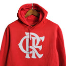 Jaqueta Corta-Vento Flamengo 23/24 Masculina Adidas - Vermelho com simbolo em branco