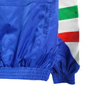 Jaqueta Corta-Vento 23/24 Masculina Adidas Flamengo- Azul com mangas brancas e com detalhes em verde e vermelho