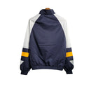 Jaqueta Corta-Vento Flamengo 23/24 Masculina Adidas - Azul com a manga branca com detalhes em azul e amarelo
