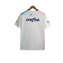 Camisa Palmeiras - Torcedor Puma Masculina - Branca com detalhes em azul e rosa