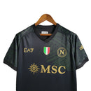 Camisa Napoli III 23/24 - Torcedor EA7 Masculina - Preta com detalhes em verde
