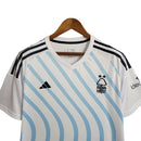 Camisa Nottingham II 23/24 - Torcedor Adidas Masculina - Branca de detalhes em azul e preto