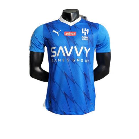 Camisa Al Hilal I 23/24 - Jogador Puma Masculina - Azul com detalhes em branco