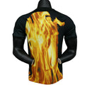 Camisa Paris Saint-Germain Edição Especial 23/24 - Jogador Nike Masculina - Preta com detalhes em chamas