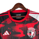Camisa Burgos II 23/24 - Torcedor Adidas Masculinas - Vermelha com detalhes em preto e branco