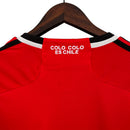 Camisa Colo Colo do Chile II 23/24 - Torcedor Adidas Masculina - Vermelha com detalhes em preto