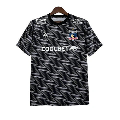 Camisa Colo Colo do Chile II 23/24 - Torcedor Adidas Masculina - Preta com detalhes em branco