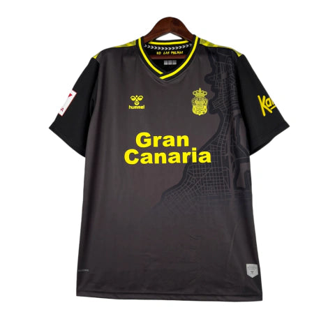 Camisa Las Palmas II 23/24 - Torcedor Hummel Msculina - Preta com detalhes em amarelo