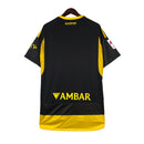 Camisa Real Zaragoza II 23/24 - Torcedor Adidas Masculina - Preta com detalhes em amarelo