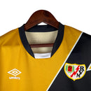 Camisa Rayo Vallecano III 23/24 - Torcedor Umbro Masculina - Dourado com detalhes em preto e branco