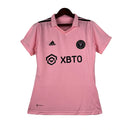 Camisa Inter Miami I 23/24 - Torcedor Adidas Feminina - Rosa com detalhes em preto
