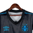 Camisa Grêmio III 23/24 - Torcedor Umbro Feminina - Preta com detalhes em azul
