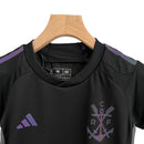 Kit Infantil Flamengo III 23/24 Adidas - Preta