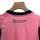 Kit Infantil Oviedo II Adidas 23/24 - Rosa com detalhes em preto