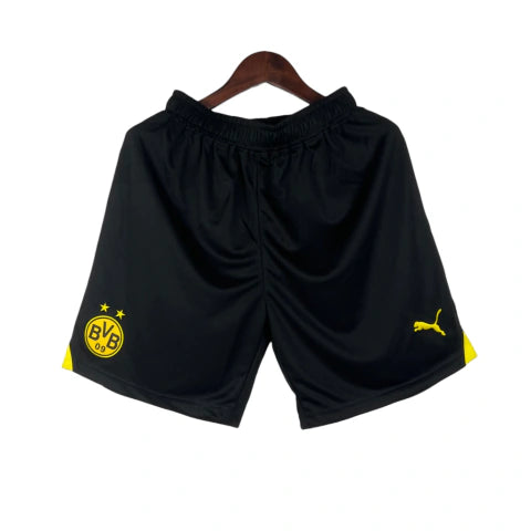 Shorts Borussia Dortmund 23/24 - Masculino Puma - Preto com detalhes em amarelo