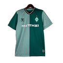 Camisa Werder Bremen I 23/24 - Torcedor Hummel Masculina - Branca e verde com detalhes em preto