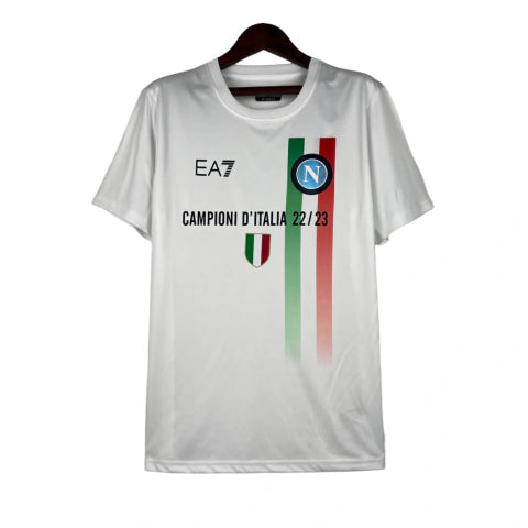 Camisa Napoli Edição especial 23/24 - Torcedor EA7 Masculina - Branca