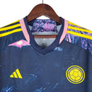 Camisa Seleção Colômbia Edição Especial 23/24 - Torcedor Adidas Masculina - Azul com detalhes em amarelo e rosa