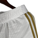 Shorts Lyon 23/24 - Masculino Adidas - Branco com detalhes em dourado