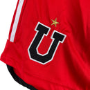 Shorts Universidad do Chile 23/24 - Torcedor Adidas Masculino - Vermelha com detalhes em azul e branco
