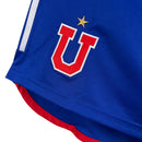 Shorts Universidad do Chile 23/24 - Torcedor Adidas Masculino - Azul com detalhes em branco e vermelho