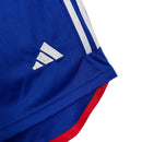 Shorts Universidad do Chile 23/24 - Torcedor Adidas Masculino - Azul com detalhes em branco e vermelho