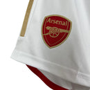 Shorts Arsenal 23/24 - Masculino Adidas - Branco com detalhes em vermelho