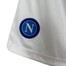 Shorts Napoli 23/24 - Masculino EA7 - Branco com detalhes em preto e azul