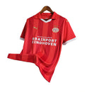 Camisa PSV Eindhoven 23/24 - Torcedor Puma Masculina - Vermelha com detalhes em branco e dourado