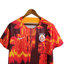 Camisa Galatasaray Treino 23/24 - Torcedor Nike Masculina - Vinho com detalhes em vermelho e amarelo