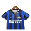 Kit Infantil Retrô Inter de Milão I 2009/2010 - Nike - Azul com detalhes em preto e branco