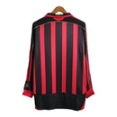 Camisa Retrô AC Milan I 2006/2007 manga longa - Masculina Adidas - Preta e vermelha