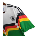 Camisa Retrô Seleção da Alemanha 1990 - Masculina Adidas - Branca com detalhes em verde